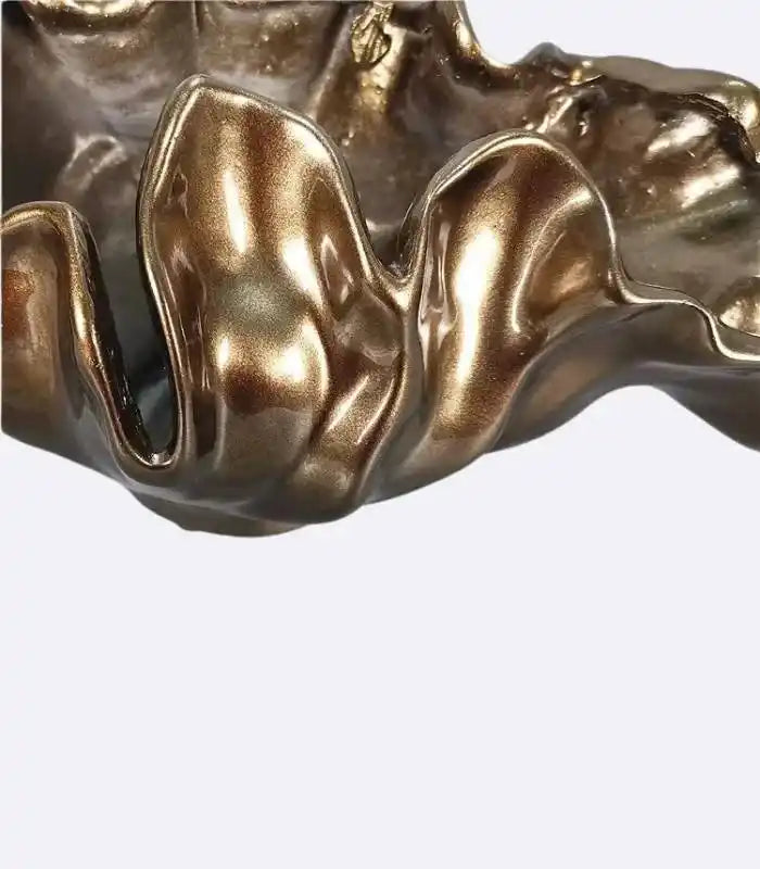Decorative Bowl | Bronze Resin, Tabletop Vase | Delphine