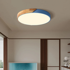 Inez | Ceiling Light | Scandinavian Wood LED, Round | Modern Indoor