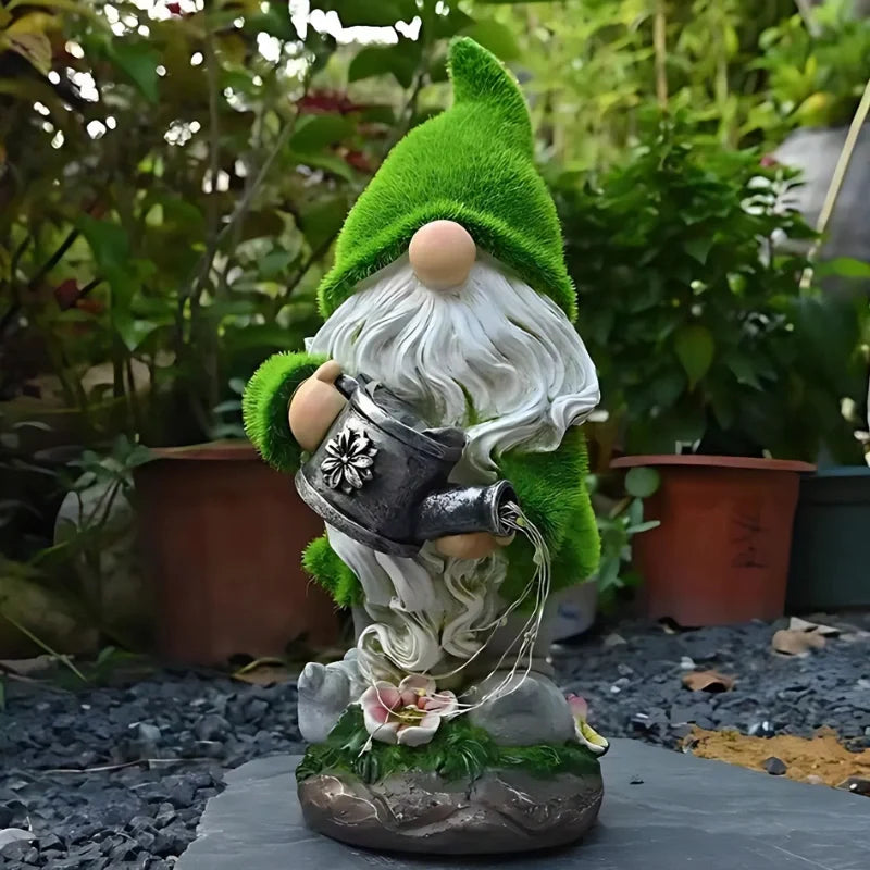 Linnea | Solar Garden Gnomes | Outdoor Decor, Weather-Resistant | Warm White Glow