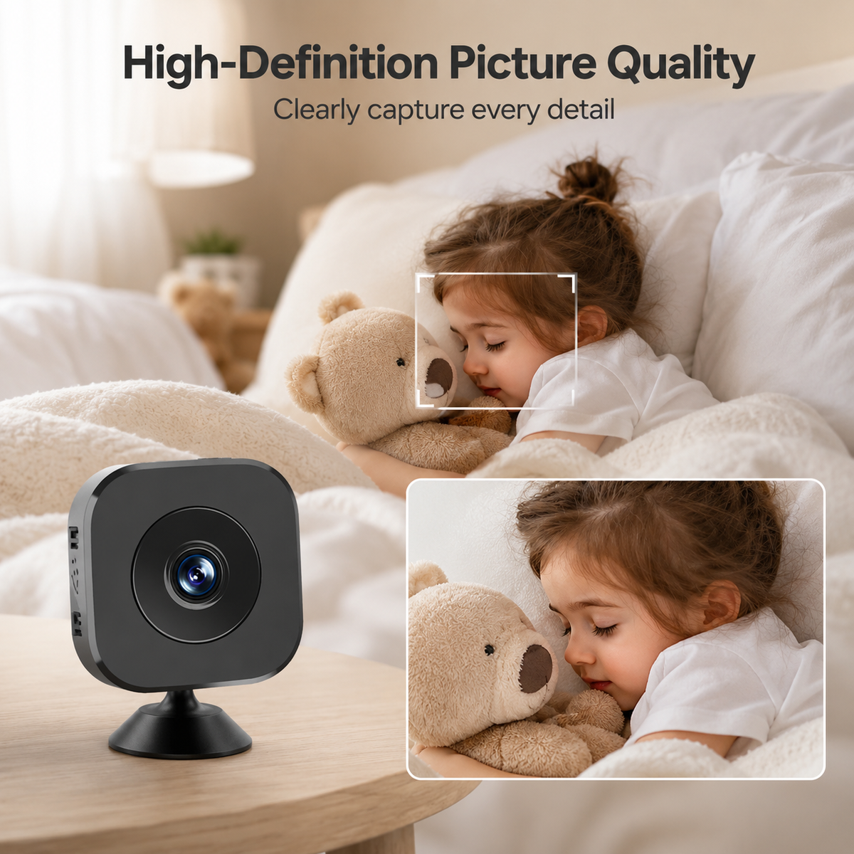 Clea | Security Camera | 1080P HD, Night Vision, Wireless | Magnetic Mount