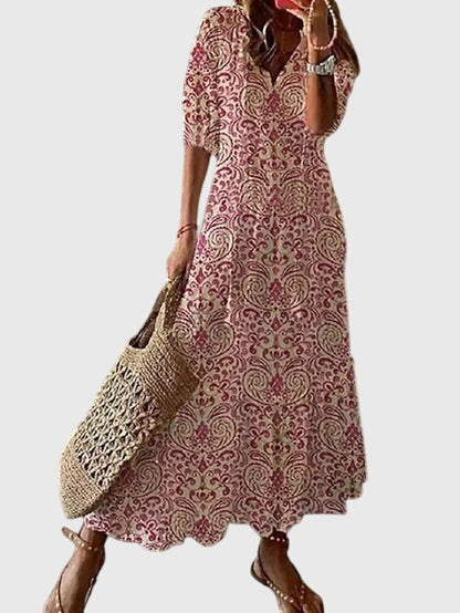 Gigi | Boho Summer Dress | V-Neck, Vintage, Lightweight