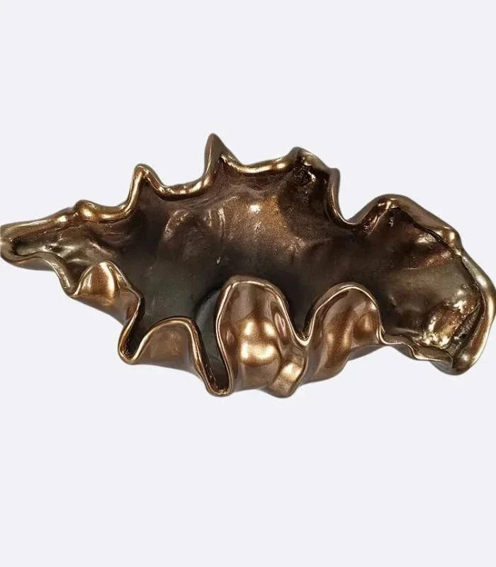 Decorative Bowl | Bronze Resin, Tabletop Vase | Delphine