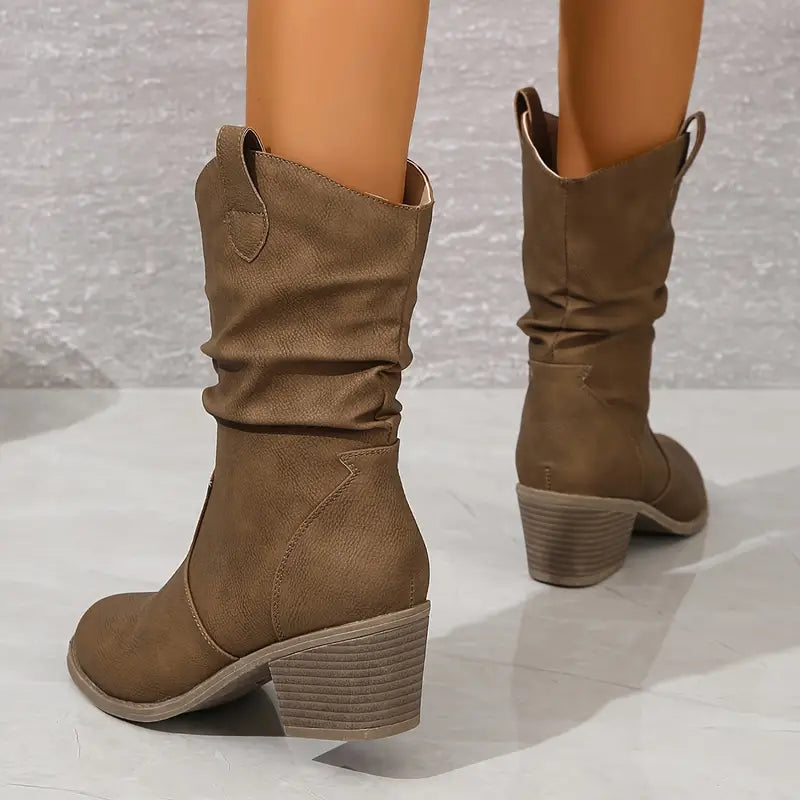 Women Ankle Boots Western Style