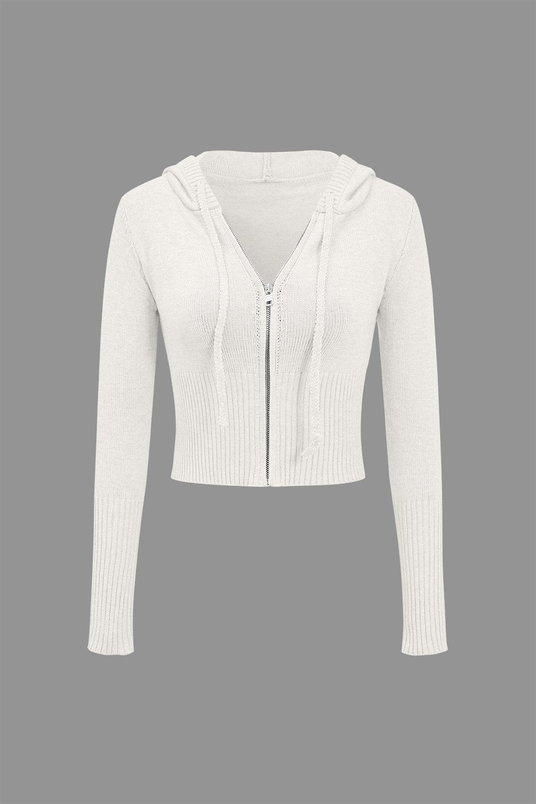 Women 2 Piece Knit Hoodie Flared Pants Set