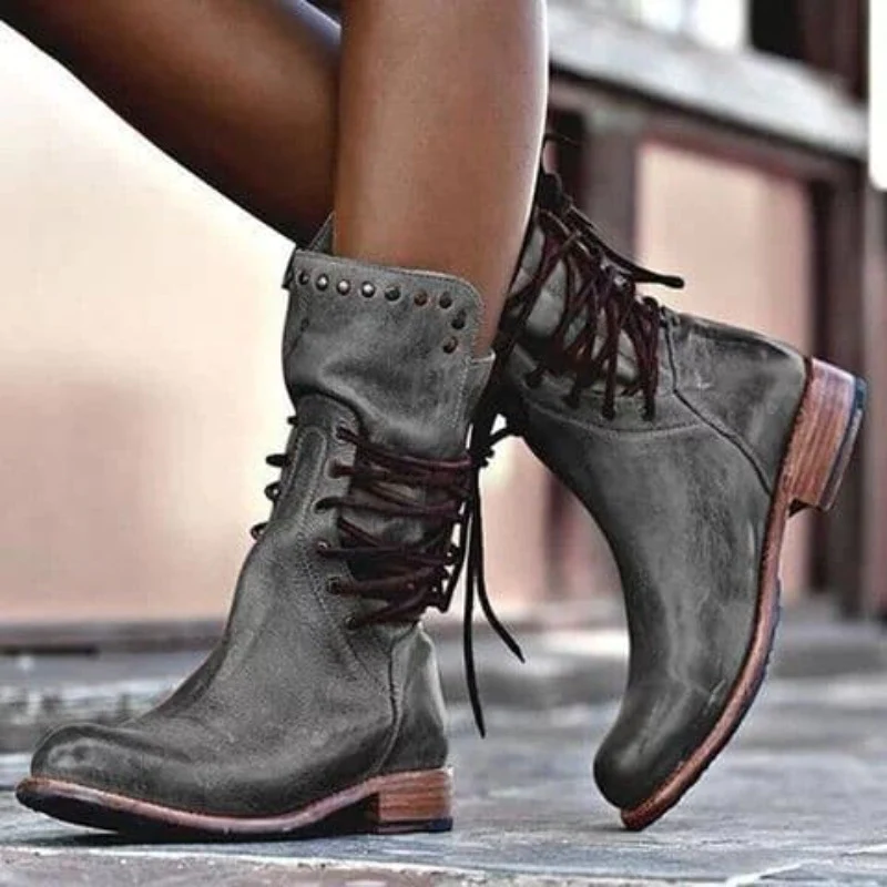 Women Boots Heel Stability Calf