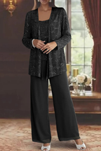 Lena | Women's Evening Set | Three-Piece, Wide-Leg Trousers | XS–2XL