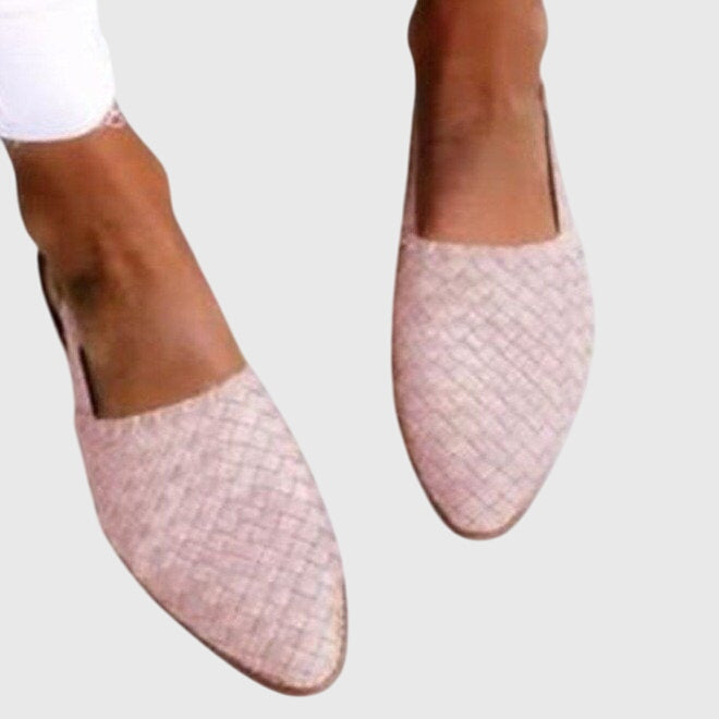 Xena | Women's Slingback Flats | Woven, Adjustable Strap | Orthopaedic Summer