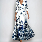 Briar | Wrap Dress Women | 3/4 Sleeve, Midi Length | Flattering Fit