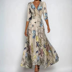 Briar | Wrap Dress Women | 3/4 Sleeve, Midi Length | Flattering Fit