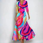 Briar | Wrap Dress Women | 3/4 Sleeve, Midi Length | Flattering Fit
