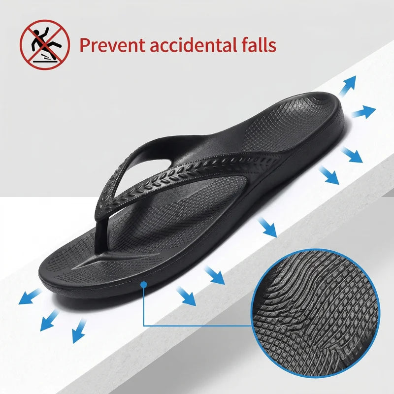 Flip flops women arch support pain free walking comfort shoes