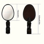 Briar | Bicycle Rearview Mirrors | Wide Angle, Oval, Universal Fit | 2 Pack