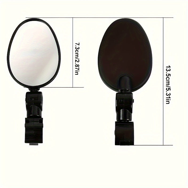 Briar | Bicycle Rearview Mirrors | Wide Angle, Oval, Universal Fit | 2 Pack