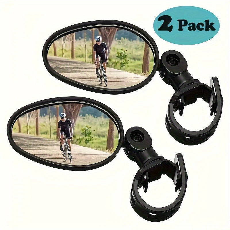 Briar | Bicycle Rearview Mirrors | Wide Angle, Oval, Universal Fit | 2 Pack