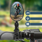 Briar | Bicycle Rearview Mirrors | Wide Angle, Oval, Universal Fit | 2 Pack