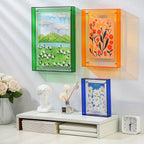 Yara | Acrylic Photo Frame | Transparent, Double-Sided, Art Deco | Wall & Table