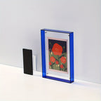 Yara | Acrylic Photo Frame | Transparent, Double-Sided, Art Deco | Wall & Table
