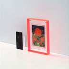 Yara | Acrylic Photo Frame | Transparent, Double-Sided, Art Deco | Wall & Table