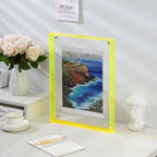 Yara | Acrylic Photo Frame | Transparent, Double-Sided, Art Deco | Wall & Table