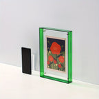 Yara | Acrylic Photo Frame | Transparent, Double-Sided, Art Deco | Wall & Table