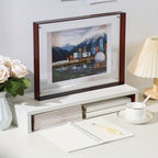 Yara | Acrylic Photo Frame | Transparent, Double-Sided, Art Deco | Wall & Table