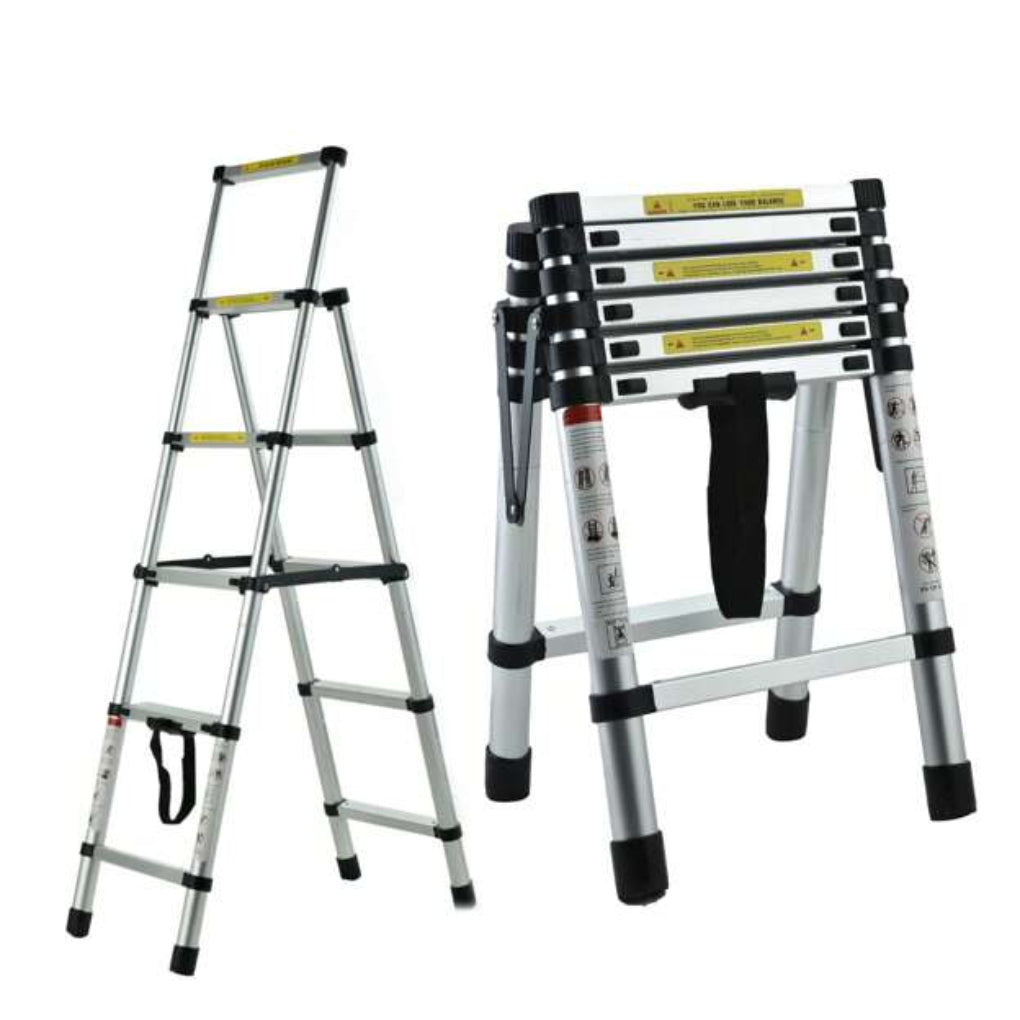 Honor | Telescopic Ladder | Aluminum, Adjustable 6FT–7FT | 330lbs Capacity
