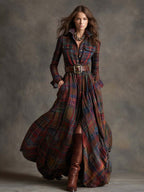 Romilly | Women's Shirt Dress | Button-Down, Plaid, Relaxed Fit