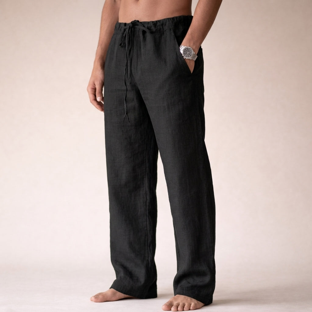 Jade | Men's Linen Trousers | Lightweight, Breathable | Summer Pants