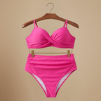 Women Bikini Sets High Waist Ruched Two Piece Swimsuit | Aria