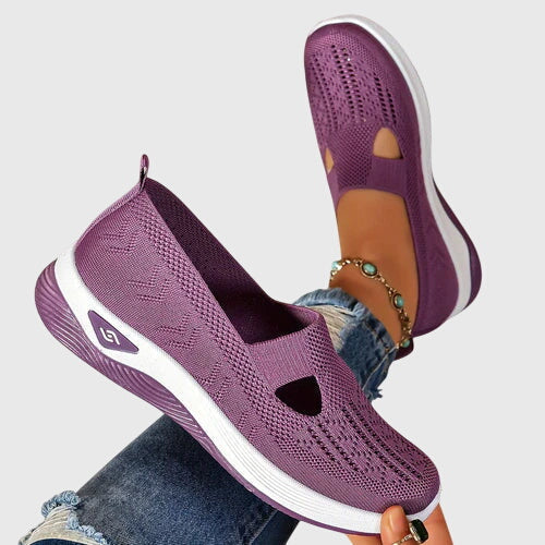 Greta | Women's Orthopaedic Slip-On Shoes | Knitted, Cushioned Sole, All-Day Comfort