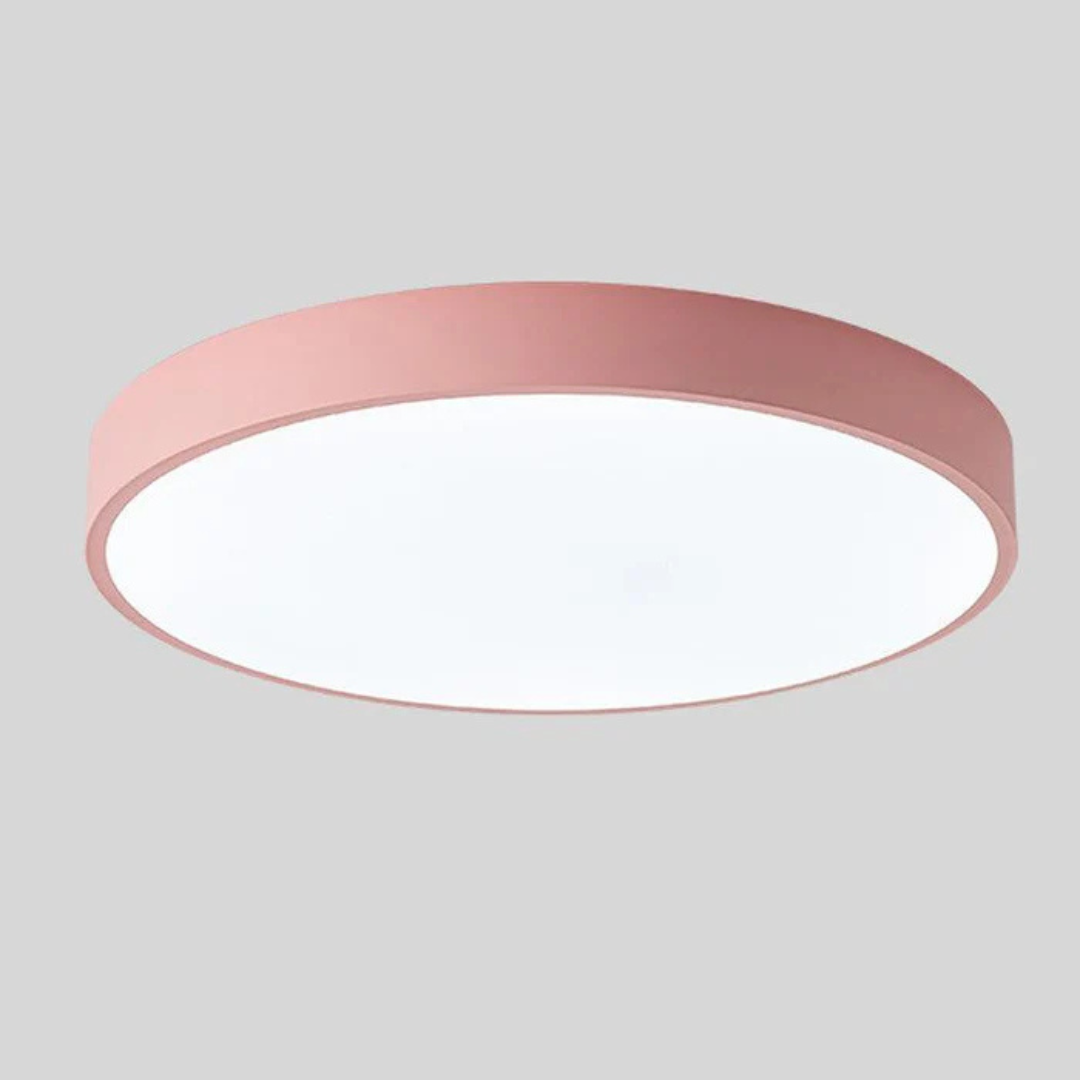 Inez | Ceiling Light | Scandinavian Wood LED, Round | Modern Indoor