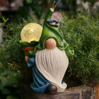 Linnea | Solar Garden Gnomes | Outdoor Decor, Weather-Resistant | Warm White Glow
