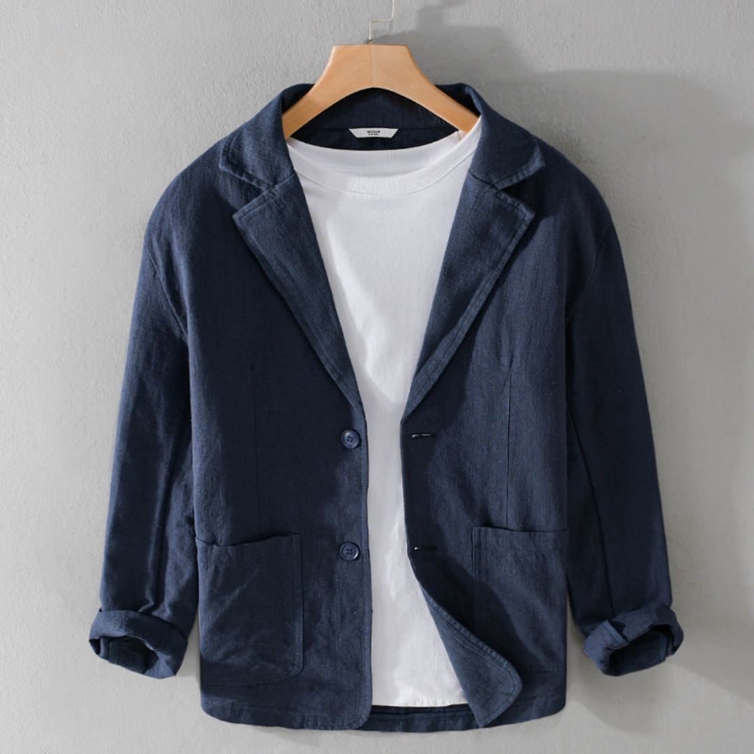 Aria | Men's Linen Blazer | Relaxed Fit, Breathable