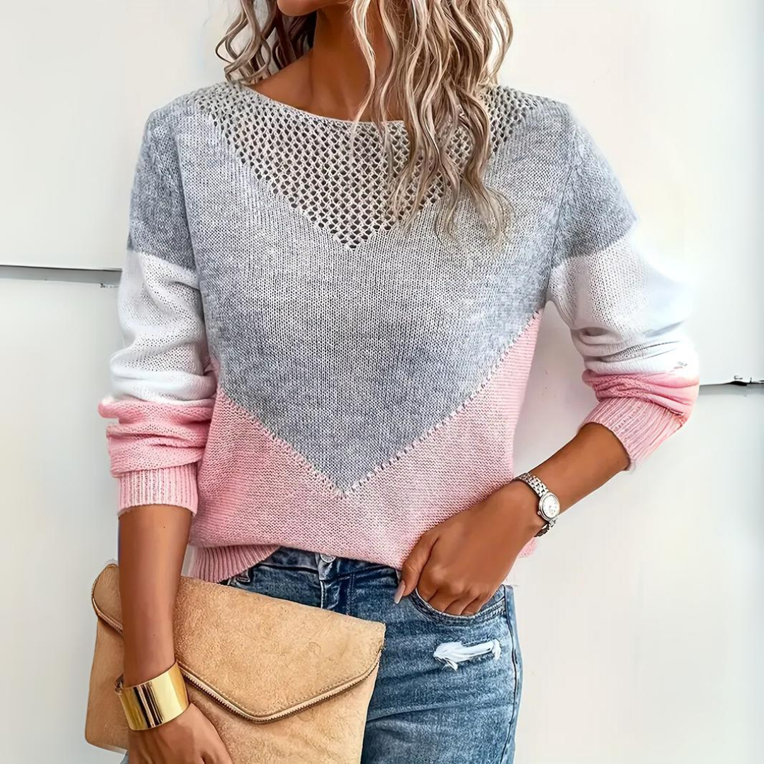 Halcyon | Women's Relaxed Fit Pullover | Casual Everyday Sweater | Pink