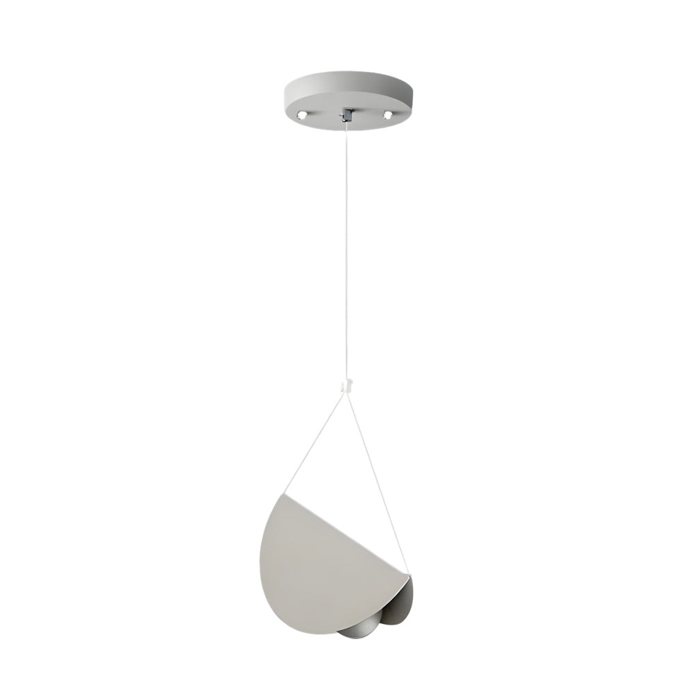 Leah | Pendant Lamp | Minimalist Half Moon, White | 1/3/6-Light