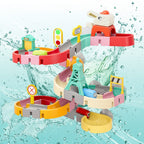 Kestrel | Bath Toy Track | DIY Water Slide Play Set | Suction Cup, Modular