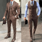 Men's 3-Piece Suit | Slim Fit, Blazer, Vest & Trousers | Sage