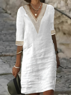 Women Linen Dress Relaxed Fit Midi | Tamsin