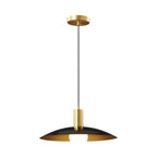 Kaia | Pendant Lamp | Mid-Century Brass, White Glass Shade | 1-Light E27