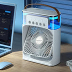 Freya | Air Cooler Fan | 3-in-1 Cooling, White, 7-Color LED, 600ml Tank