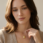 Photo Locket Necklace Birthstone Gold Silver
