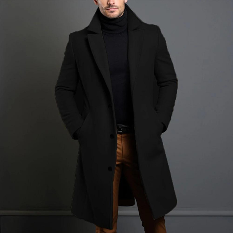 Willa | Men's Wool Coat | Classic Fit, Warm & Windproof | Timeless Design