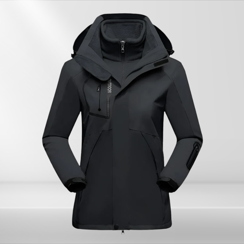 Women 3 in 1 Waterproof Jacket Fleece