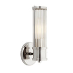 Mila | Wall Lamp | Modern Cylindrical Glass, 1/2-Light | Chrome & Gold
