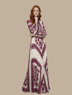 Women's Pleated Maxi Evening Dress | Formal, Flowy | Zelda