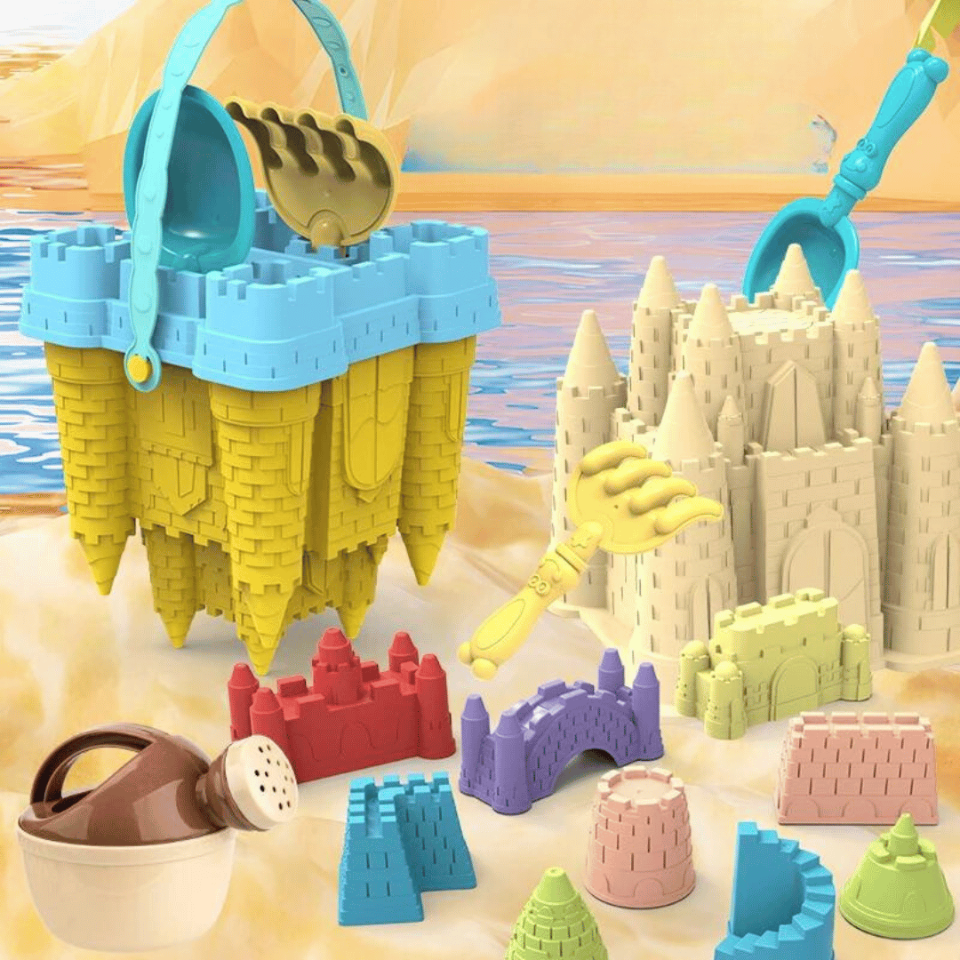 Pearl | Beach Sand Castle Play Set | Kids Outdoor Toy | Bucket & Mold Kit