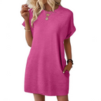 Women A-Line Dress Round Neck
