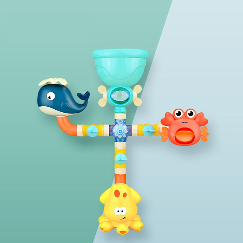 Bath Toy Sprinkler Set | Interactive Baby Bath Toys | Octopus, Whale & Crab