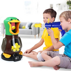 Kids Air Powered Soft Bullet Shooting Game Walking Duck Target Set