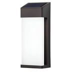 Ondina | Solar Wall Lamp | Black, Waterproof IP44, Warm White | 2 Pack